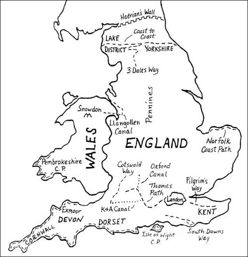 Map of England